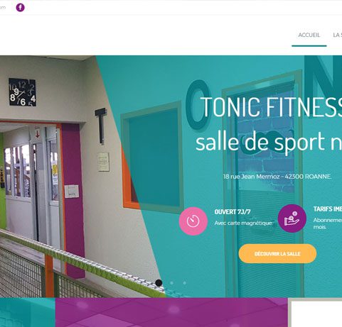 Site internet Tonic Fitness